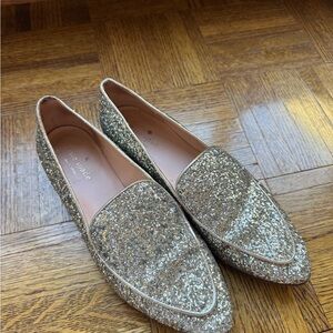 Kate Spade Glitter Loafers